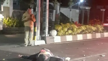 tewas kecelakaan di depan Balai kota Among Tani Kota Batu