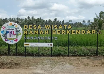 Desa Sanankerto dinoabtkan sebagai desa wisata ramah berkendaraan