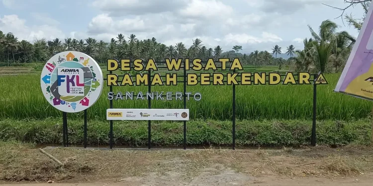Desa Sanankerto dinoabtkan sebagai desa wisata ramah berkendaraan