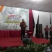 Wakil Bupati Malang Didik Gatot Subroto saat memberi sambutan di welcome party 76 Indonesian Downhill 2022.