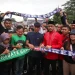 Giring Ganesha bersama jajaran DPW PSI Jatim saat mengirim doa untuk para korban tragedi di Stadion Kanjuruhan, Kamis (6/10/2022).