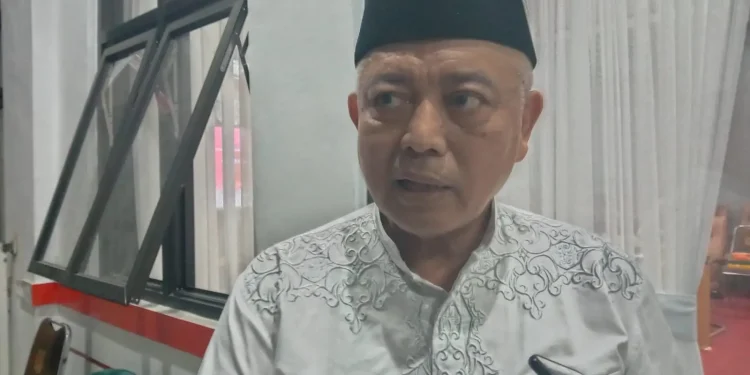 Bupati Malang, HM Sanusi setelah memimpin Rakor penanganan iritasi mata akibat gas air mata tragedi Kanjuruhan.