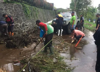 bencana banjir di kota batu diguyur hujan