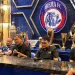Ketua Panpel Arema FC Abdul Haris (dua dari kiri) saat konferensi pers di Kantor Arema FC, Jumat (7/10/2022).