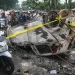 Salah satu mobil yang menjadi korban kisruh saat Arema FC versus Persebaya.