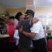 Menko PMK RI Muhadjir Effendy memeluk salah satu ahli waris korban Tragedi Kanjuruhan. Foto : Feni Yusnia/ Tugumalang.id