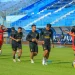 Punggawa Arema FC saat menjalani sesi latihan.