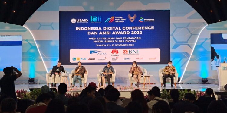 Acara Internasional Digital Conference (IDC) 2022 AMSI di Hotel JS Luwansa, Rabu (23/11/2022).