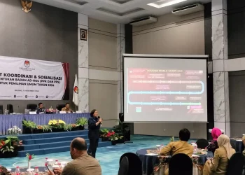 Sosialisasi perekrutan anggota badan Ad Hoc KPU Malang.