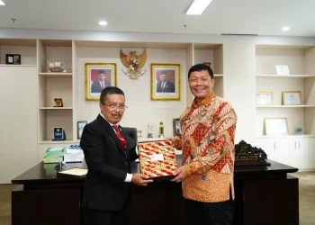 Tim Kajian Daerah Sekretariat Jenderal (Setjen) Dewan Ketahanan Nasional (Wantannas) RI saat berkunjung ke Kota Batu dan ditemui Wakil Wali Kota Batu, Punjul Santoso.