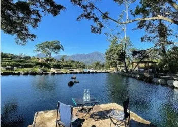 Agrowisata Telaga Madiredo di Desa Madiredo Pujon, Kabupaten Malang, Jawa Timur.