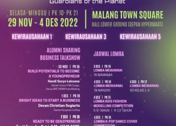 Poster acara Entrepreneur Fair Universitas Ma Chung.