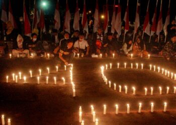 Ribuan Aremania peringati 40 hari Tragedi Kanjuruhan