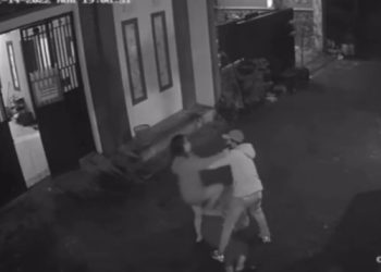 Terekam CCTV Pria lakukan pemukulan pada perempuan