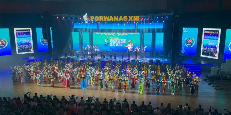 porwanas,pembukaan - Libatkan 350 Penari, Pembukaan Porwanas XIII 2022 Berlangsung Semarak