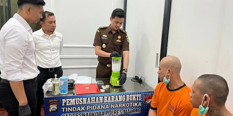 Pemusnahan Barang bukti narkoba