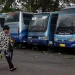 Mengenang Bus Puspa Puspa Indah yang kini mangkrak di Terminal Landungsari, Kota Malang, Jumat (25/11/2022).
