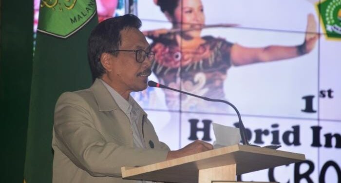 Rektor UIN Malang Prof Dr Zainuddin MA saat memberikan arahan.