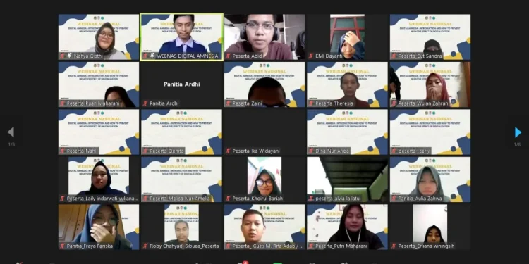 Webinar LSO Peer Counseling OASIS Fakultas Psikologi UIN Malang.
