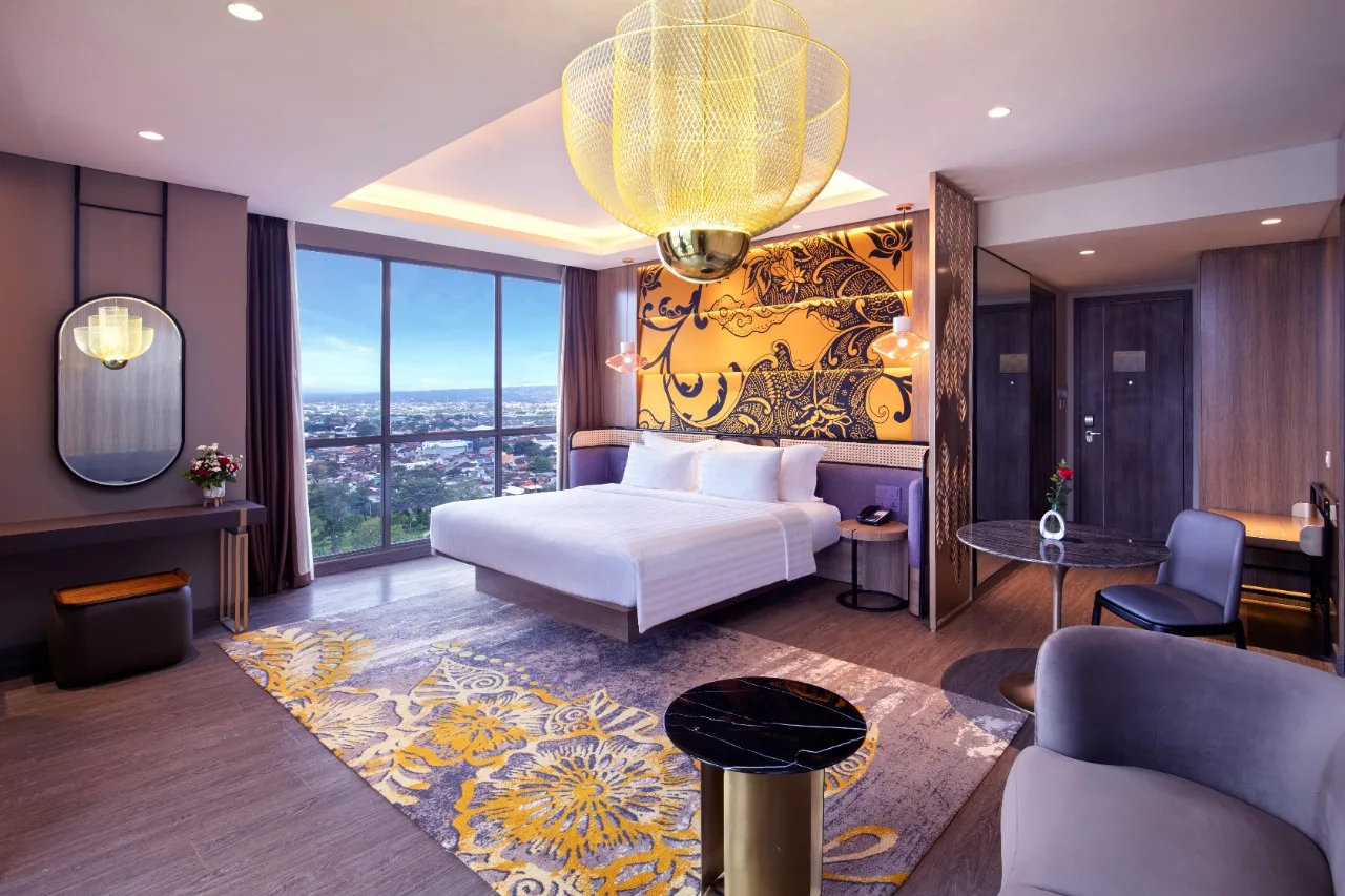 Ruang kamar di Grand Mercure Malang Mirama.