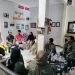 Mahasiswa UIN Malang saat sharing soal jurnalistik di kantor Tugu Media Group.