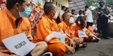 Sindikat narkoba yang diamankan Polresta Malang Kota.