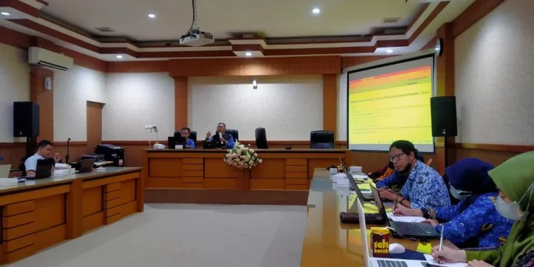 Suasana pendampingan Implementasi Kurikulum Merdeka Belajar di Aula VIP Disdikbud Kota Malang.