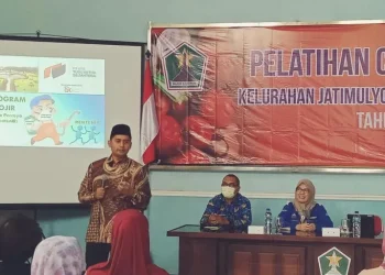 Acara sosialisasi OJIR oleh BPR Kota Malang di Kelurahan Jatimulyo, Kota Malang.