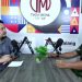 Podcast Tugu Inspirasi, CEO Tugu Media Group, Irham Thoriq, bersama Kolonel Inf. Mohammad Imam Gogor Agnie Aditya, Komandan Korem 083/Baladhika Jaya di kantor Tugu Media.