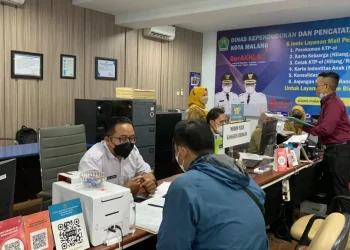 Suasana Mal Pelayanan Publik (MPP) “Merdeka” terletak di eks Alun-Alun Mall lantai 3, Jalan Merdeka Timur Kota Malang.