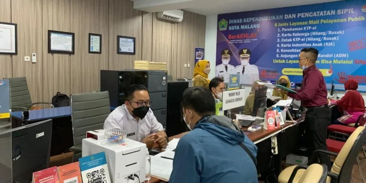 Suasana Mal Pelayanan Publik (MPP) “Merdeka” terletak di eks Alun-Alun Mall lantai 3, Jalan Merdeka Timur Kota Malang.