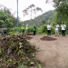 Penampakan pupuk kompos hasil olahan dari sampah eceng gondok di Rumah Komposter PJT I Desa Siruar Sumatera Utara. Foto/Azmy