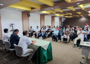 Suasana Pelatihan dan Uji Kompetensi Skema Menaksir Barang Jaminan Emas bagi Mantri BRI bersama Pegadaian Kantor Wilayah Pegadaian XII Jatim.
