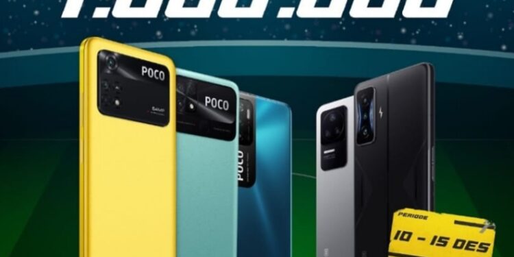 Smartphone POCO yang ditawarkan dengan diskon hingga Rp 1 juta.