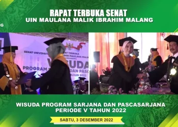 Para wisudawan sarjana/pasca Sarjana UIN Malang