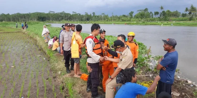 Petani Tenggelam di Sungai Brantas ditemukan