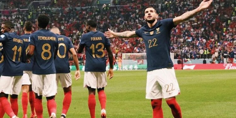 Prancis vs Maroko di piala dunia 2022