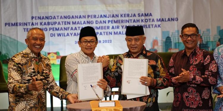 Perjanjian Kerja Sama antaran Pemkot Malang dan Pemkab Malang terkait sumber mata air