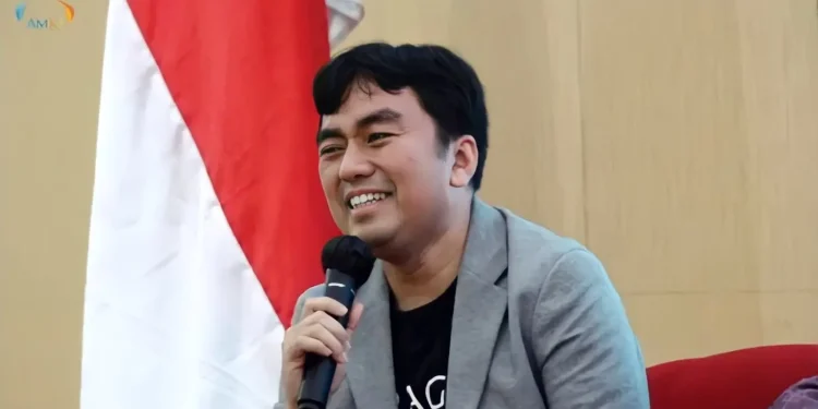 Salman Subakat, oleh CEO PT Paragon Technology and Innovation, Salman Subakat, saat menjadi pembicara dalam acara grand launching bedah buku Seni Berbisnis Jusuf Kalla.