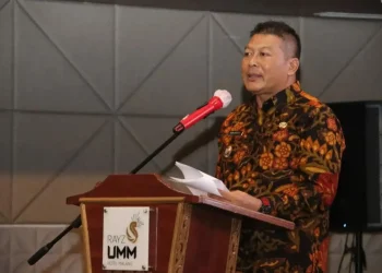 Wakil Bupati Malang, Didik Gatot Subroto dalam rapat koordinasi (rakor) terkait Diseminasi Hasil Audit Kasus Stunting Kabupaten Malang Tahun 2022.