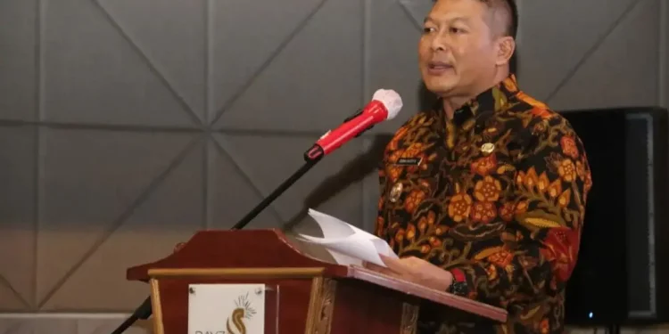 Wakil Bupati Malang, Didik Gatot Subroto dalam rapat koordinasi (rakor) terkait Diseminasi Hasil Audit Kasus Stunting Kabupaten Malang Tahun 2022.