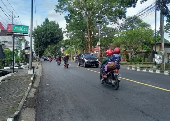 Jalan Panji di Kepanjen yang rencananya akan dijadikan lokasi CFD.