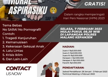 Poster kegiatan Lomba Mural Aspirasiku.