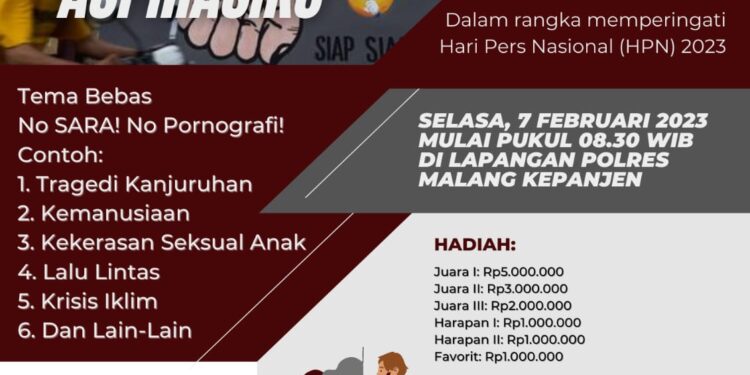 Poster kegiatan Lomba Mural Aspirasiku.