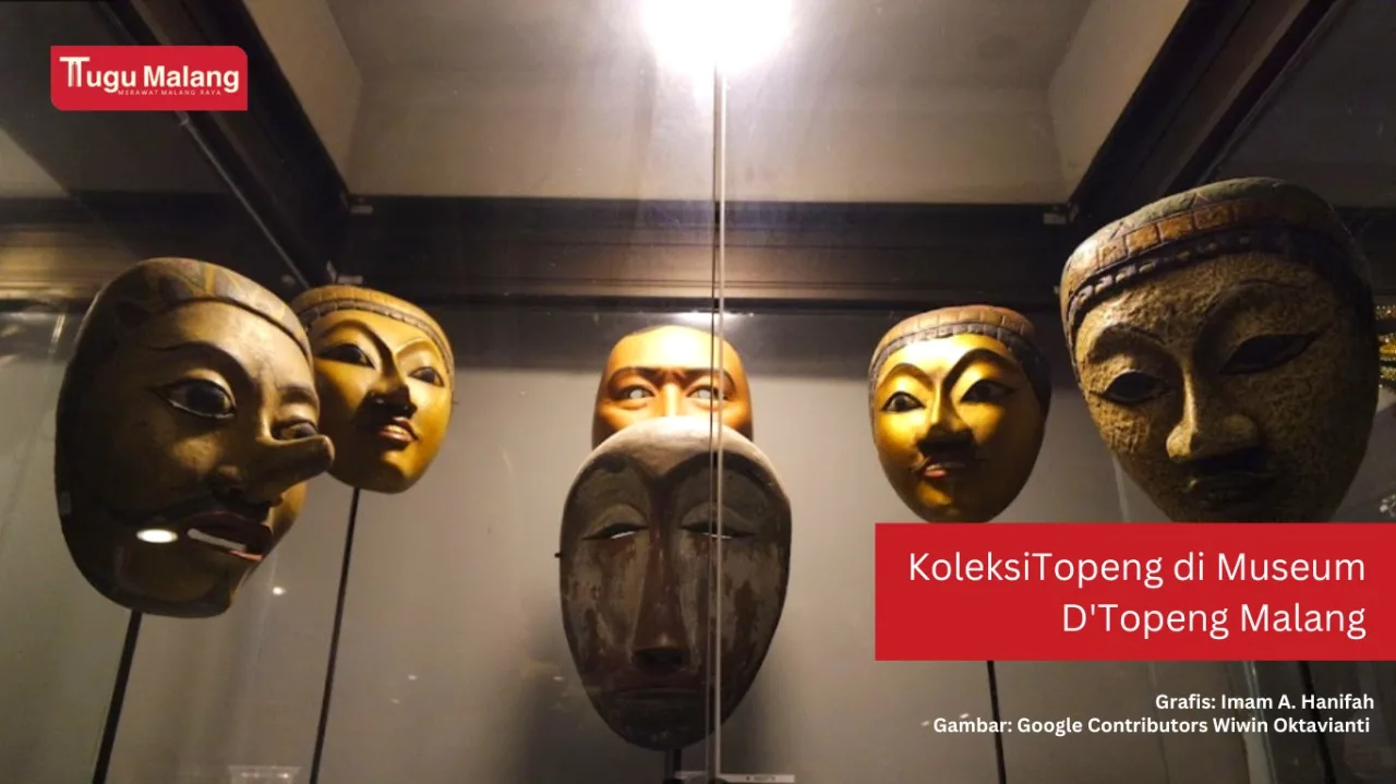 Koleksi Topeng di Museum D’Topeng Malang.