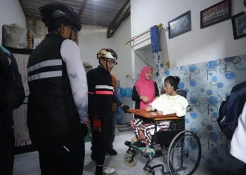 Kondisis Imelda, putri pertama Sulis saat dikunjungi Wali Kota Malang Sutiaji.