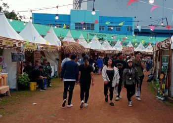 Kegiatan Gebyar UMKM di Kota Malang yang mampu menghasilkan perputaran uang hingga Rp200 juta lebih.