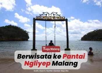 Berwisata ke Pantai Ngliyep, antara keindahan dan mitos yang melekat.