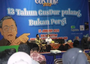 Acara Haul Gus Dur ke-13 yang diselenggarakan oleh Tugu Media Group kerja sama dengan Universitas Ma Chung.