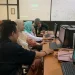 Suasana pelatihan pembuatan laporan keuangan oleh Averroes di STIE Malangkucecwara kepada pelaku UMKM.